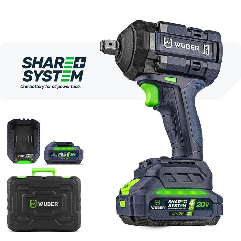 Llave De Impacto Sin Escobillas 20v W04604 Wuber