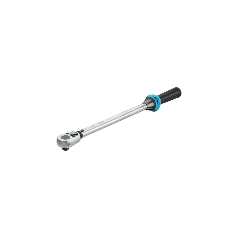 Llave Dinamométrica Hazet 5122-2 Ct, 1/2" Plateada/Negra, Con Carraca Reversible 5122-2ct