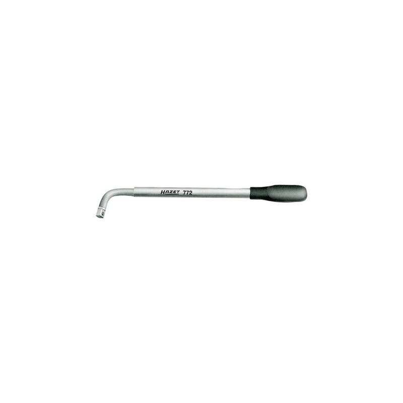 Llave Para Tuercas De Rueda Hazet 772, 1/2", Llave De Vaso Cromada, Extensible 4000896030897