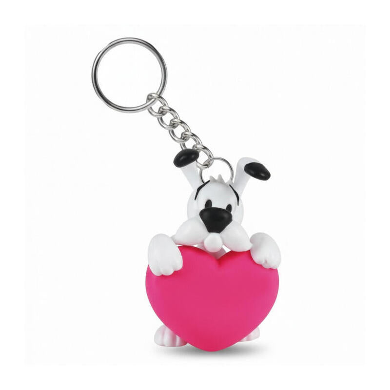 Llavero Astérix Figura Ideafix Corazón Rosa