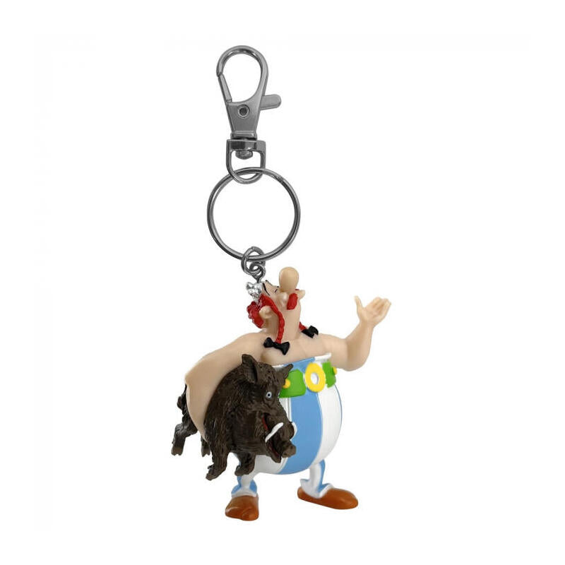 Llavero Obelix Llevando Jabali  6 Cm Asterix