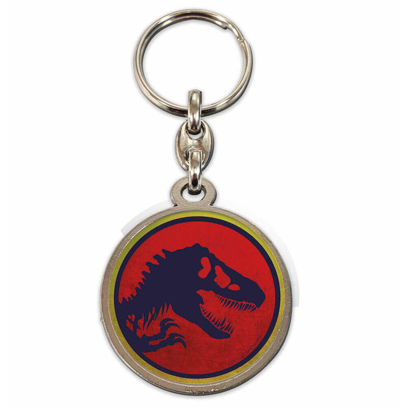 Llavero Redondo Logo Jurassic Park