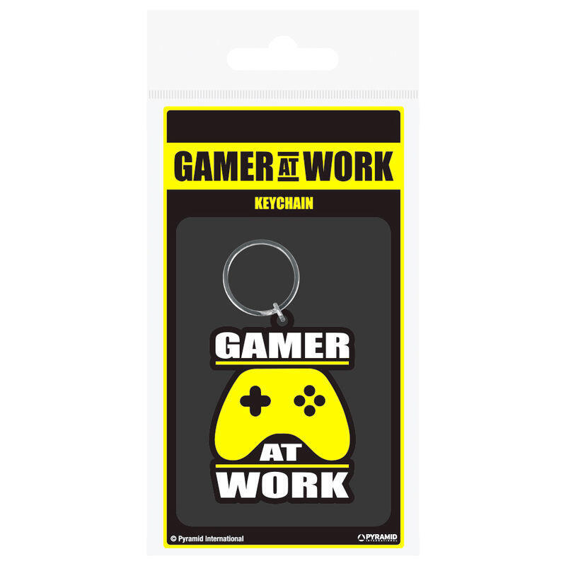 Llavero Rubber Gamer At Work Gaming