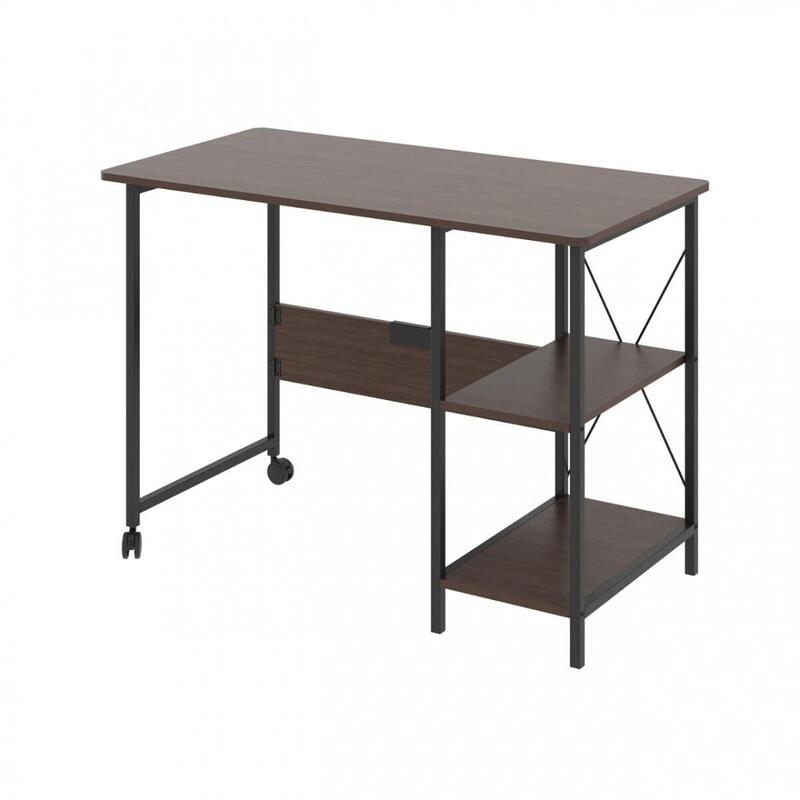 Loft Folding Desk Mc-411b Dark Walnut