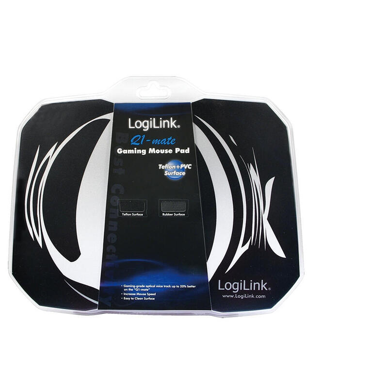 Logilink Alfombrilla Gaming Teflon Pvc 340x250x2.8mm