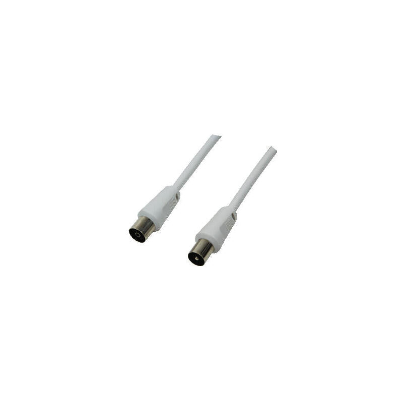 Logilink Ca1061 Cable Coaxial 2,5 M Coaxial Plug Coaxial Jack Blanco