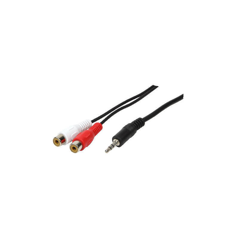 Logilink Cable Audio Jack 3.5m A 2xrca M/H 0.20m Negro Ca1047