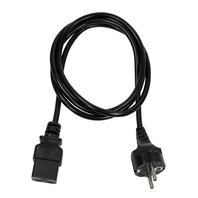 Logilink Cable De Alimentacion Cee 7/7-Iec C19, Black, 1,00m