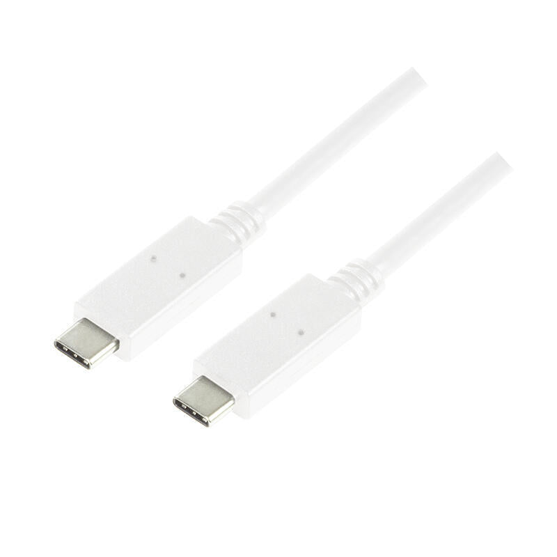Logilink Cu0131 Cable Usb 1 M 3.2 Gen 2 (3.1 Gen 2) Usb C Blanco