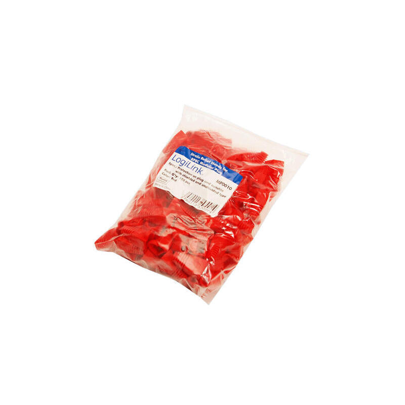 Logilink Mp0010 Fundas De Rj45 Rojo 100 Pieza(S)