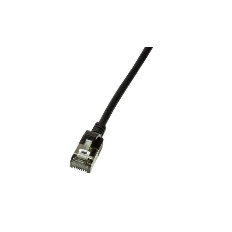 Logilink Slim U/Ftp Cable De Red 0,5 M Cat6a U/Ftp (Stp) Negro