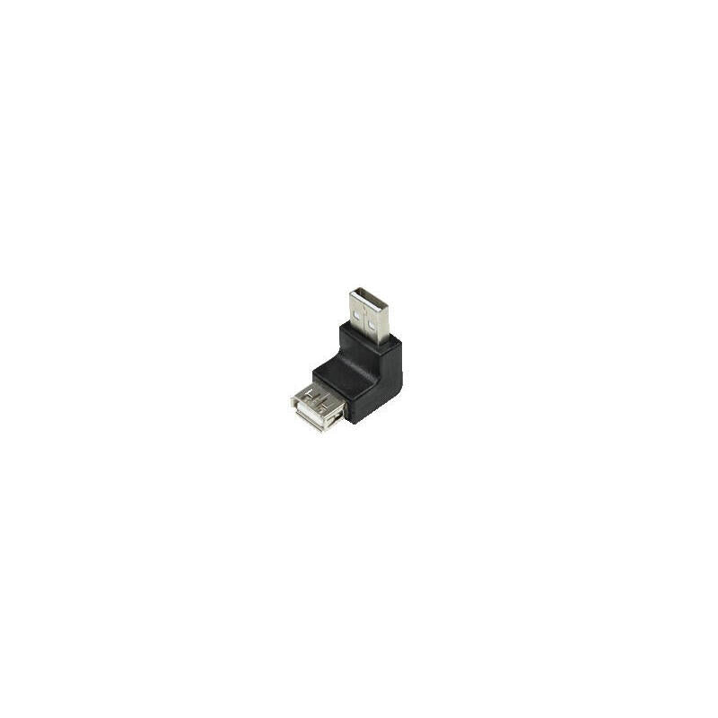 Logilink Usb Adaptador Usb 2.0 A M/H Acodado Negro