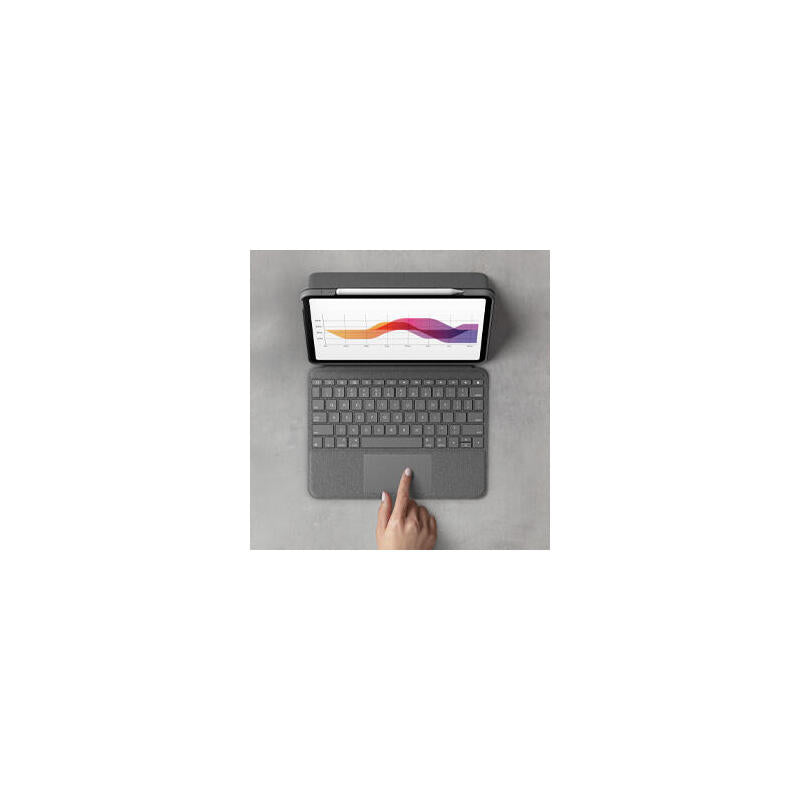 Logitech Folio Touch Ipad Qwerty Inglés Internacional Gris Smart Connector