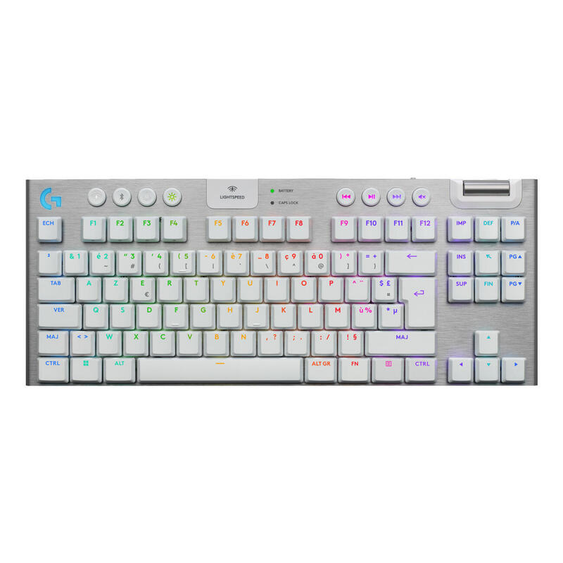 Logitech G915 X Lightspeed Tkl Wireless Gaming Keyboard Blanco (Fr)