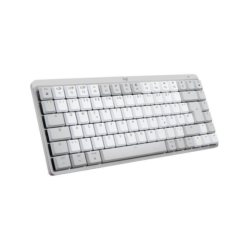 Logitech Mx Mechanical Mini Para Mac, Teclado Gris Claro/Blanco, Disposición De, Switches Táctiles, Bluetooth, Compatible Con Macos, Ipados E Ios 920-010794