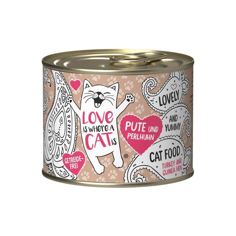 Love Is Where A Cat Is® Turkey With Guinea Fowl - Wet Cat Food - 200g
