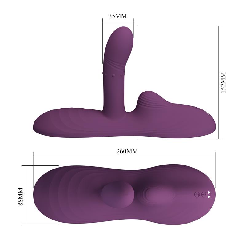 Luka Asiento Con Vibrador Con Finger, Efecto Calor Y Bolas Rotadoras