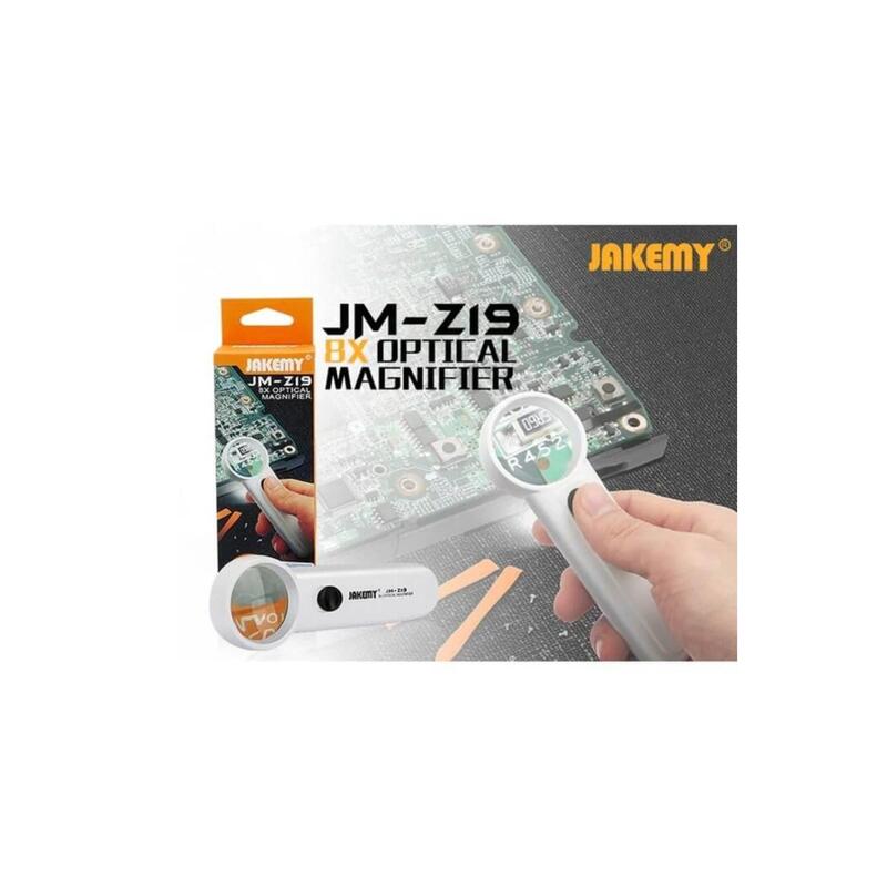 Lupa Óptica Portátil X8 Con Luz Led Jakemy Jm Z19