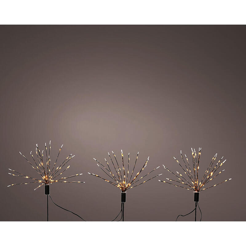 Luz Decorativa Microled Estacas Fuegos Artificiales, Parpadeante. Lumineo