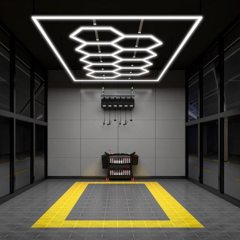 Luz Para Techo Hexagonal Ss-Hx-C202 Led Blanca