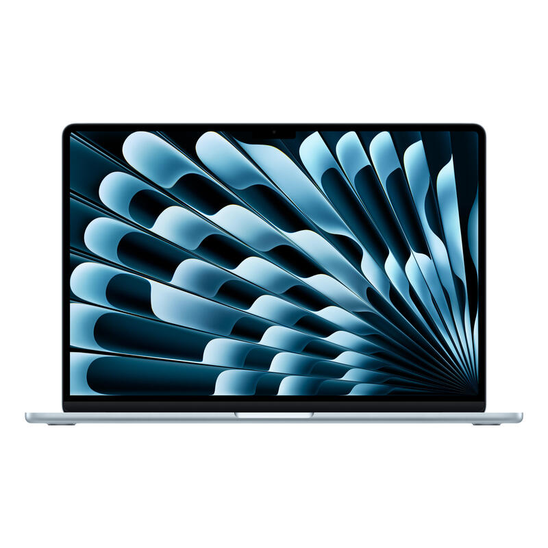 Macbook Air 15.3 Cala: M4 10/10, 16gb, 256gb - Blekitny