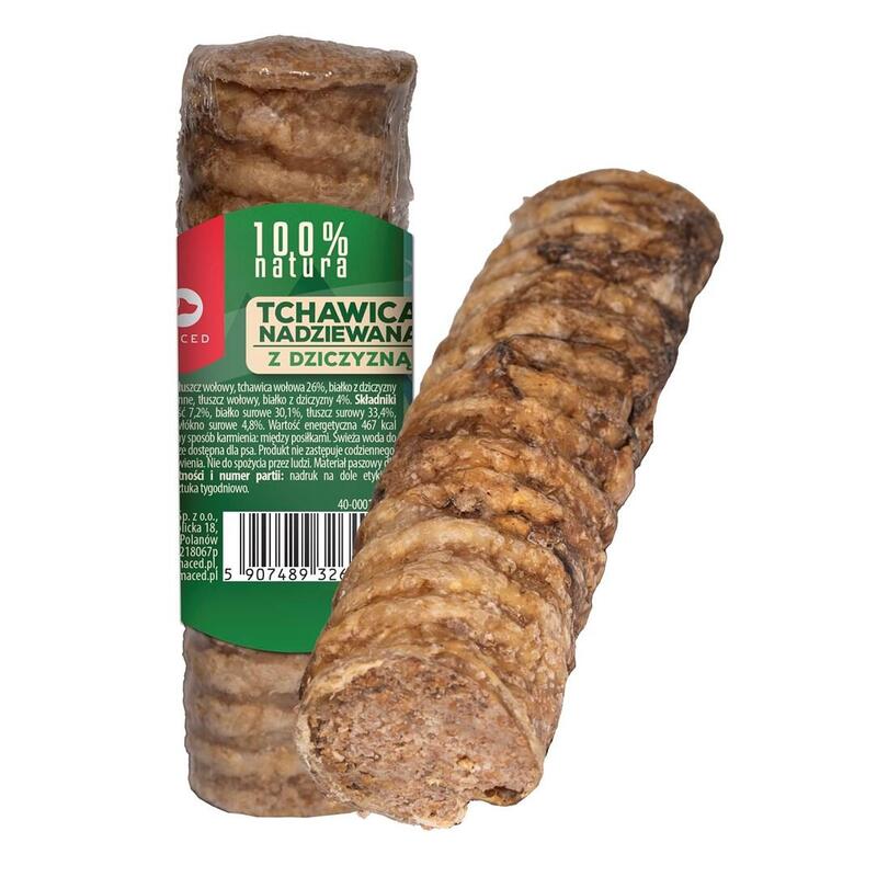 Maced Traquea Pequeña Relleno De Juego 120g Para Perros