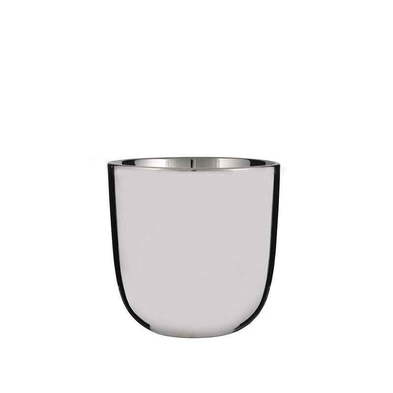 Macetero Chaz Redondo Plata Ø15,5x15cm