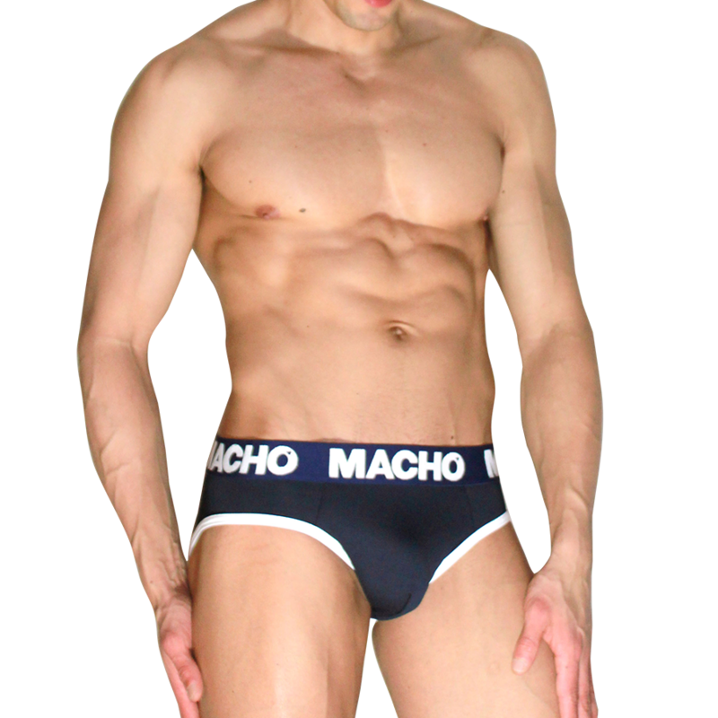 Macho - Mch008 Slip Clásico Azul Marino S