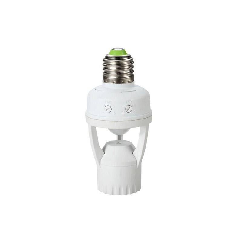 Maclean Energy Mce24 - Portalámparas Con Sensor De Movimiento 360°