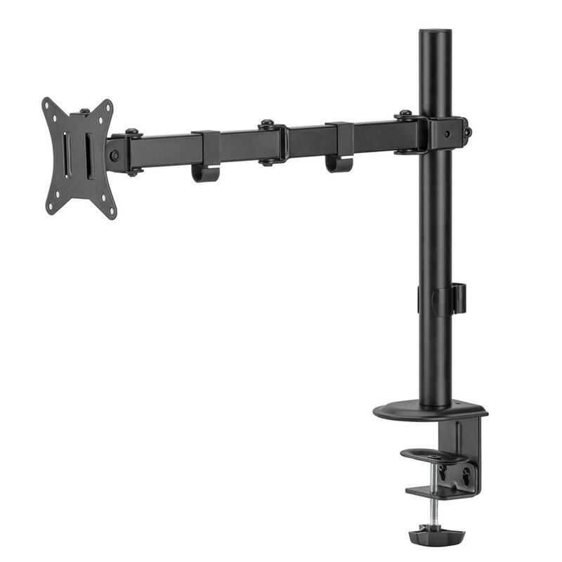 Maclean Mc-753n Soporte De Escritorio Para Monitor Lcd, 17-32", 9 Kg, Doble Brazo Vesa 75x75 Y 100x100