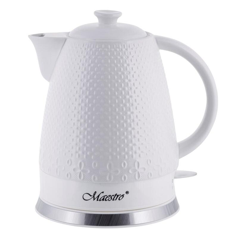 Maestro Mr-073 Tetera Eléctrica 1,2 L 1200 W Blanco