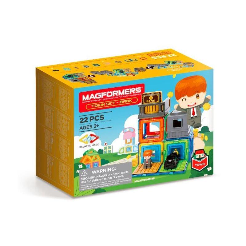 Magformers Town Set - Bank 22 Pcs.