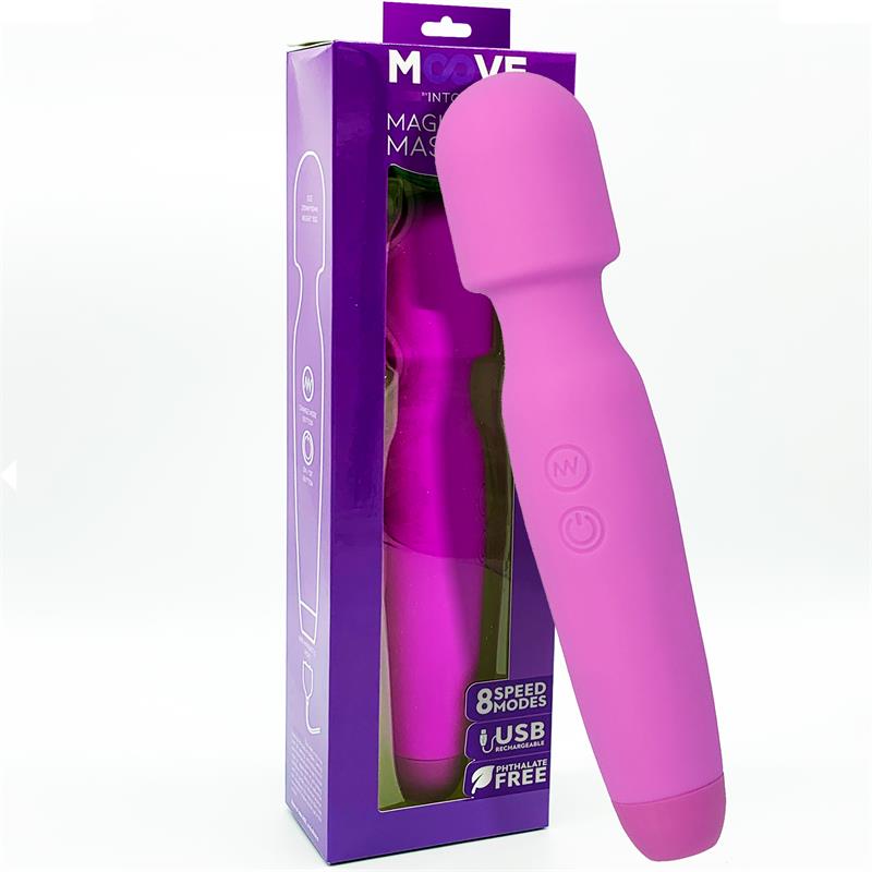 Masajeador Silicona Magic Wand Purpura