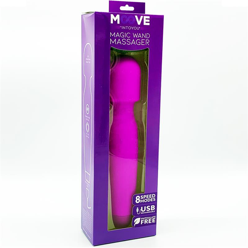 Masajeador Silicona Magic Wand Purpura