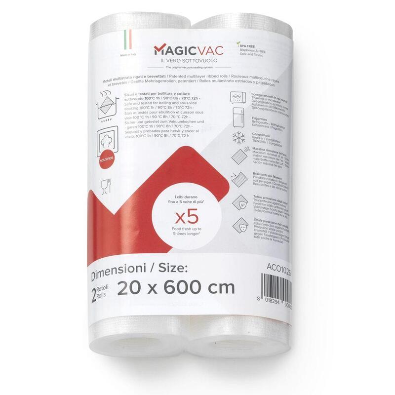 Magicvac 2 Vacuum Sealer Rolls With Label 20 Cm X 6 M