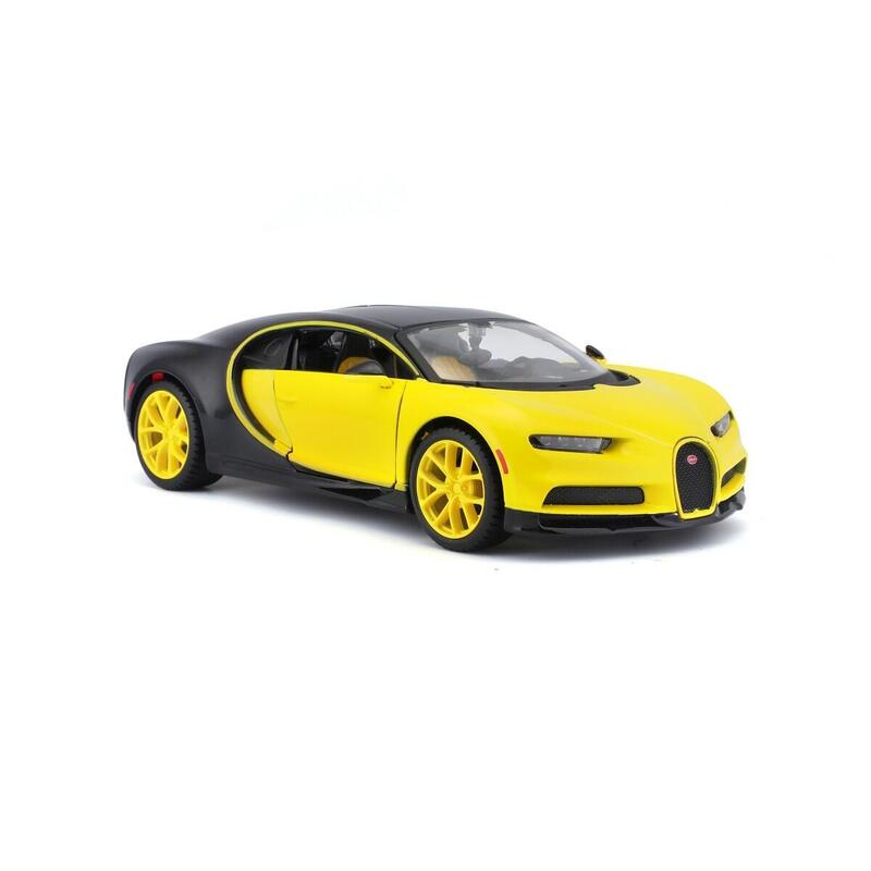 Maisto Bugatti Chiron Yellow And Negro 1/24