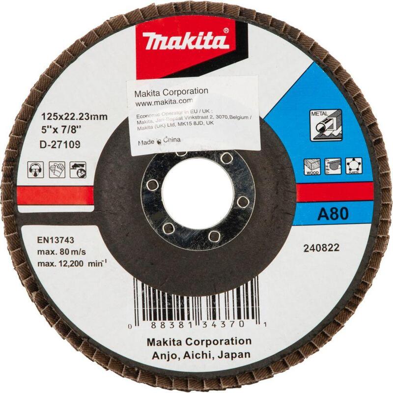 Makita Faecherschleifscheibe 125mm A80