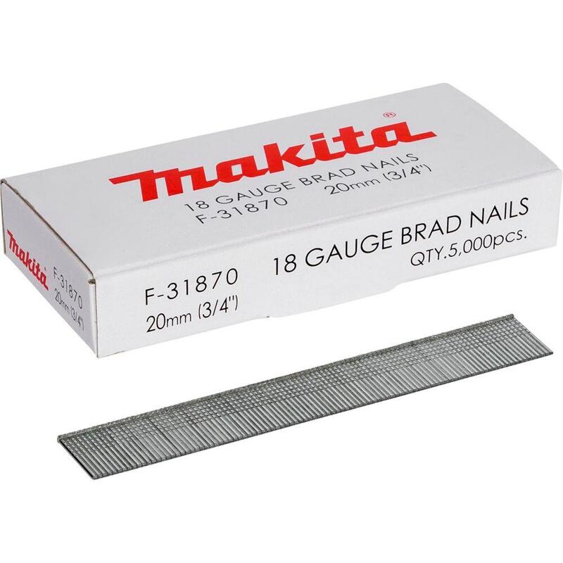 Makita Gauge Brad Nails 1,2x20mm F-31870 5000 Pcs.