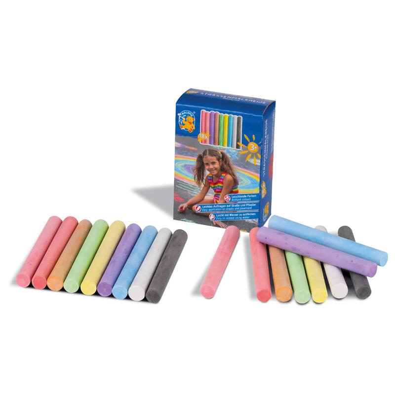 Malefix Strassenmalkreide Schablonen Nachfüllpack 18er