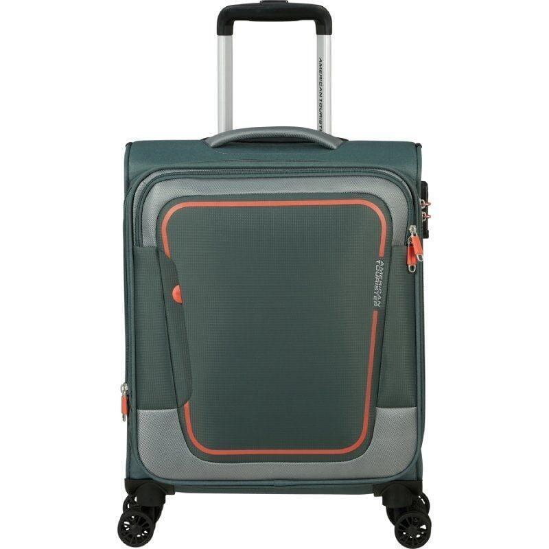 Maleta De Cabina American Tourister Pulsonic Spinner 55cm 55x40x23cm 4 Ruedas Verde Bosque Oscuro