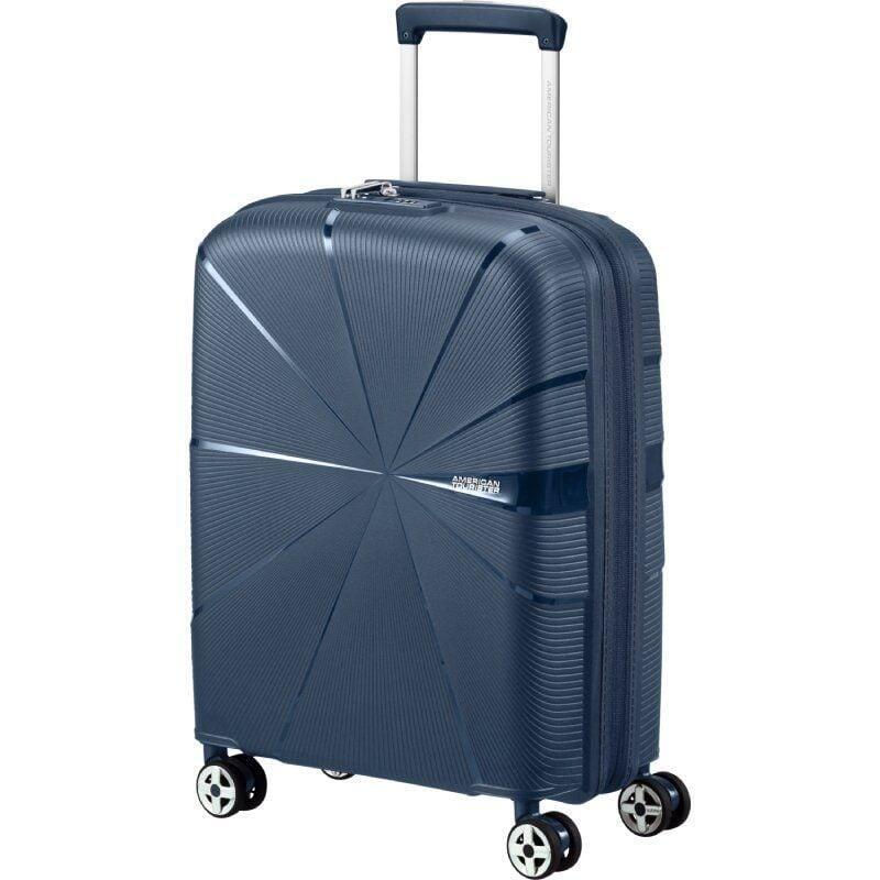 Maleta De Cabina American Tourister Starvibe Spinner 55cm 55x40x20cm 4 Ruedas Azul Marino