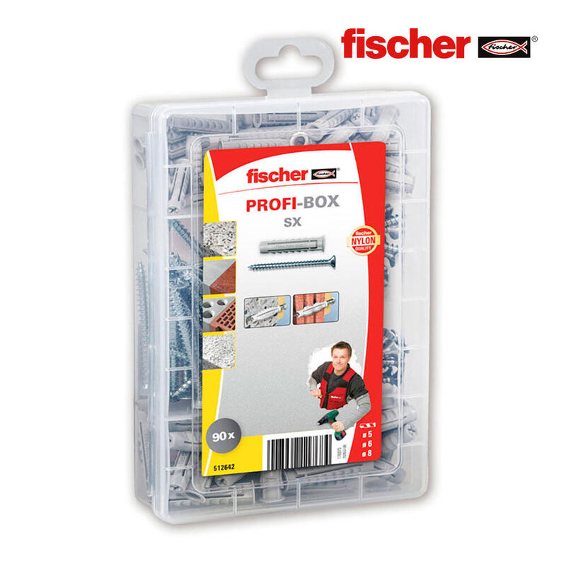 Maletin 90 Tacos + Tornillos Sx 5/6/8 + Tornillos 568679 Fischer