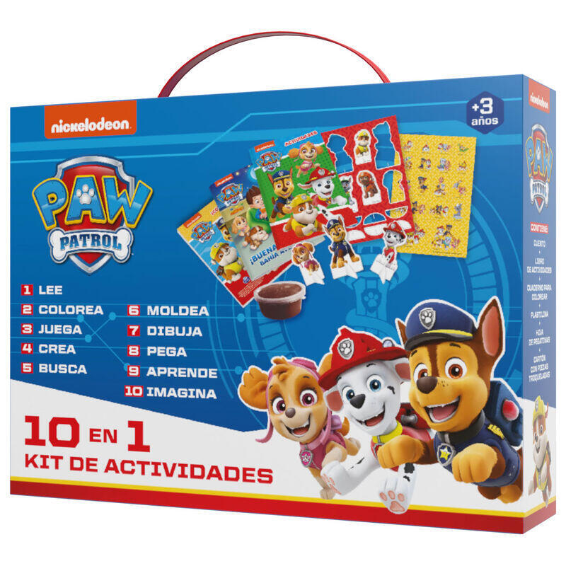 Maletin Actividades 10 En 1 Patrulla Canina Paw Patrol Español