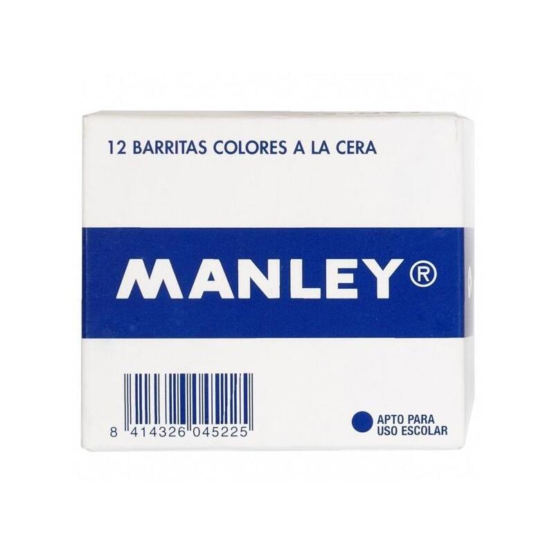 Manley Estuche De 12 Ceras 60mm (19) Azul Prusia