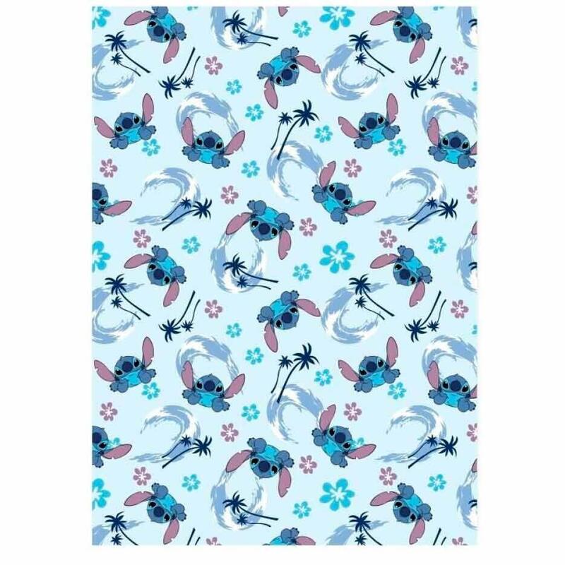 Manta Coralina Stitch Disney 110x140cm