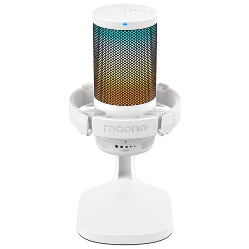 Maono Dgm20 Rgb Blanco - Micrófono Usb Para Grabación Y Transmisión En Pc