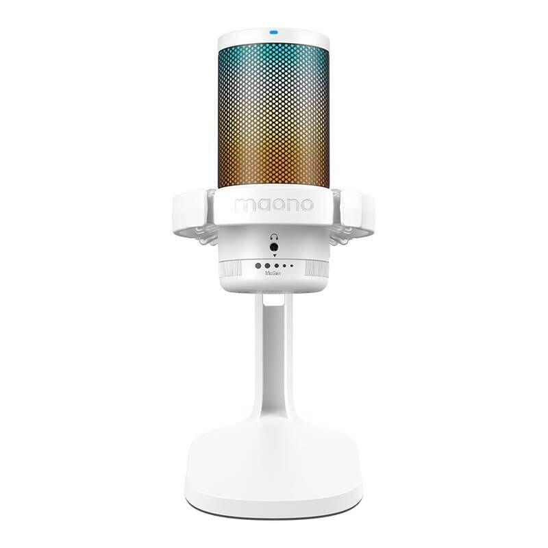 Maono Dgm20 Rgb Blanco - Micrófono Usb Para Grabación Y Transmisión En Pc