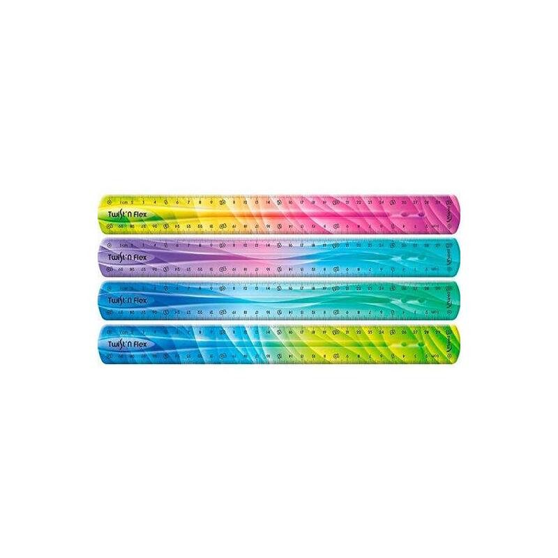 Maped Regla T&F Decoradas Doble Graduación 30 Cm Colores Surtidos