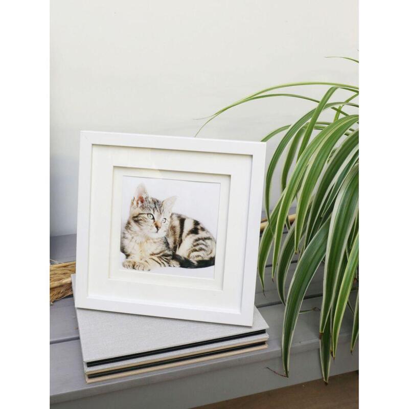 Marco Deknudt S65kk1 White 13x13 Wood Double Passepartout