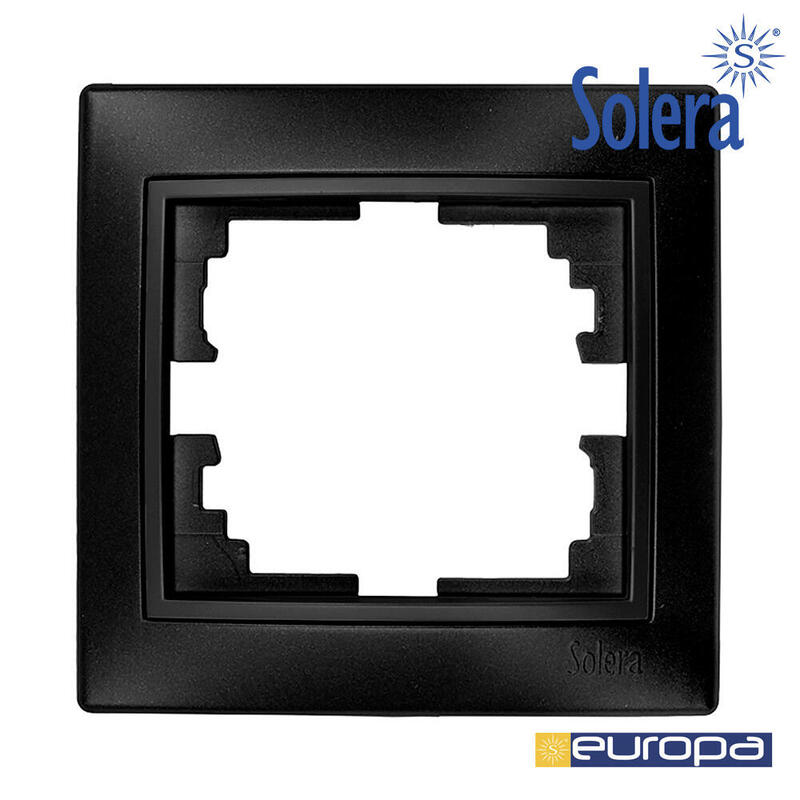 Marco Para 1 Elemento Grafito 83x81x10mm Serie Europa Solera Erp71ngu